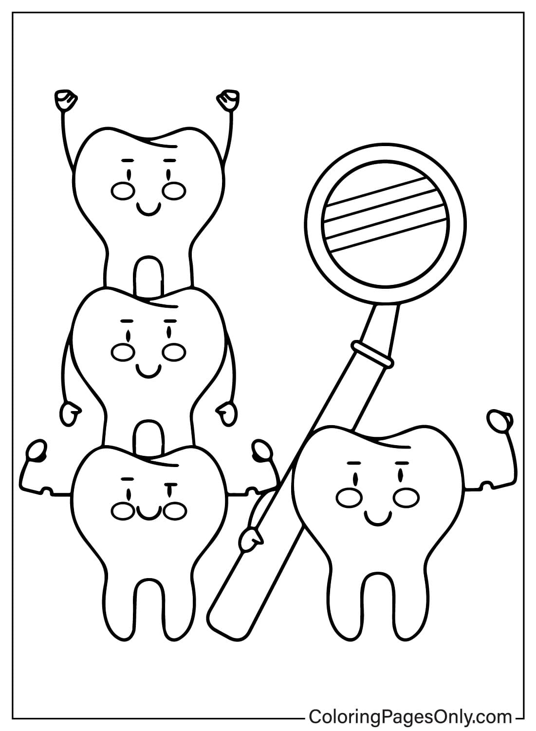 180++ Dental Health Teeth Coloring Pages Printable 65