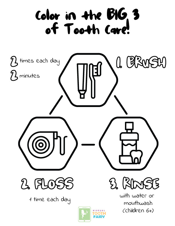 180++ Dental Health Teeth Coloring Pages Printable 8