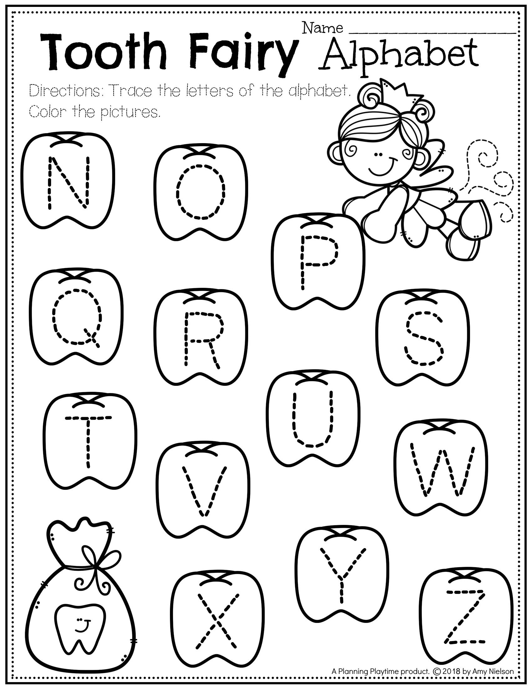 180++ Dental Health Teeth Coloring Pages Printable 85