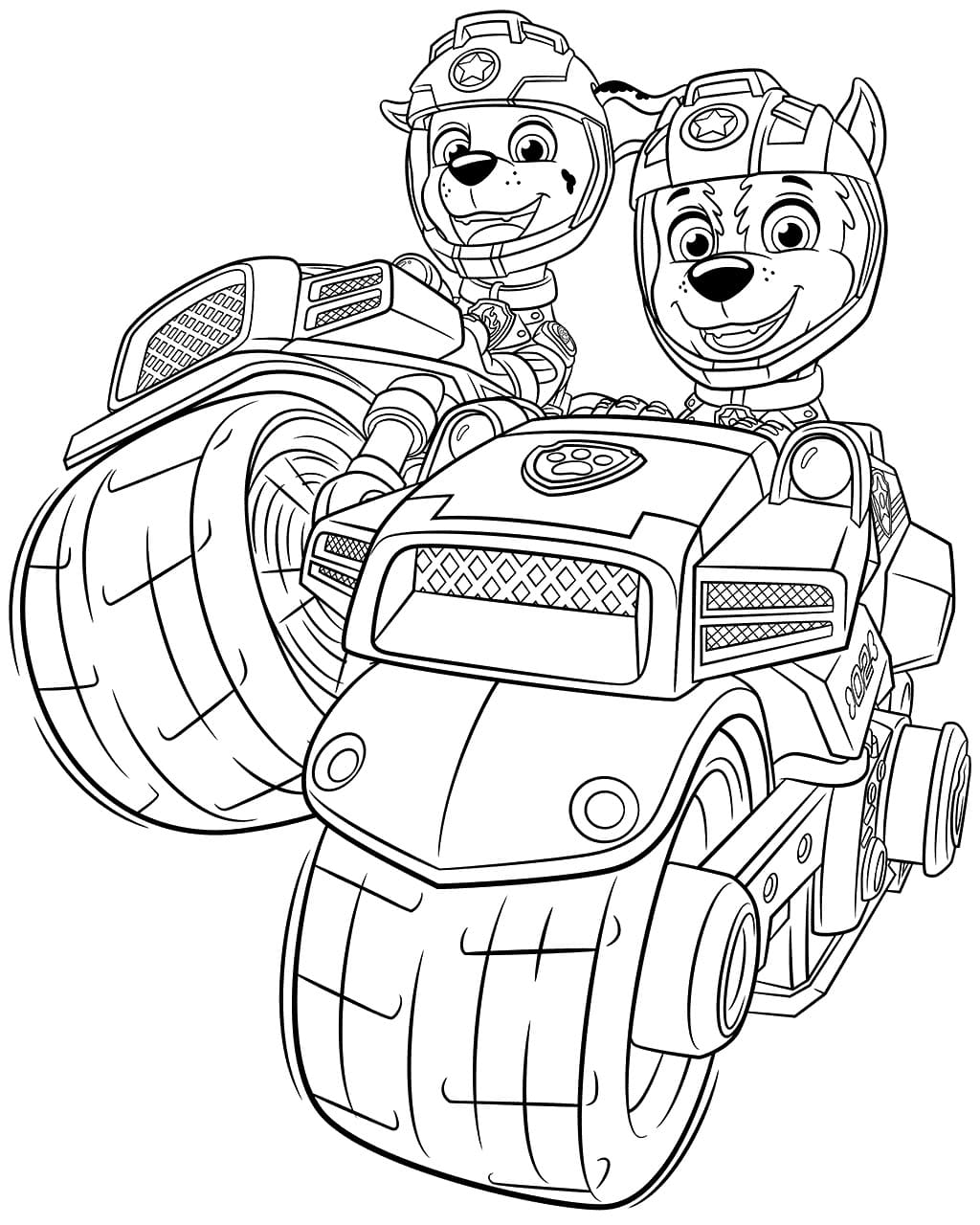 188+ Mighty Paw Patrol Coloring Pages Printable 10