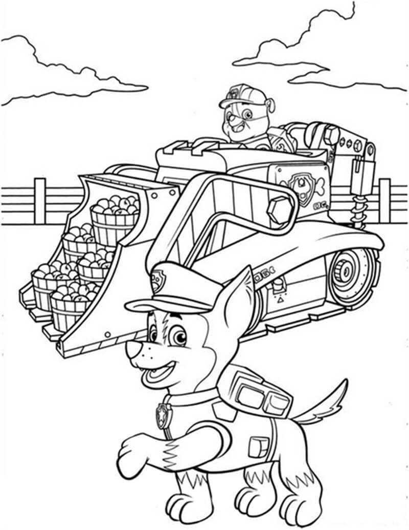 188+ Mighty Paw Patrol Coloring Pages Printable 104