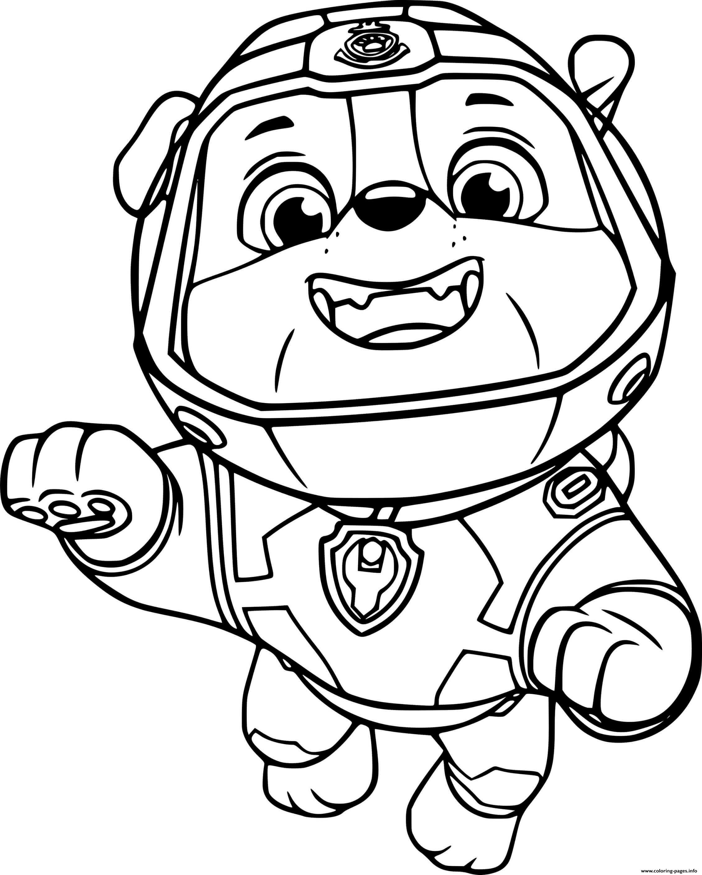 188+ Mighty Paw Patrol Coloring Pages Printable 105