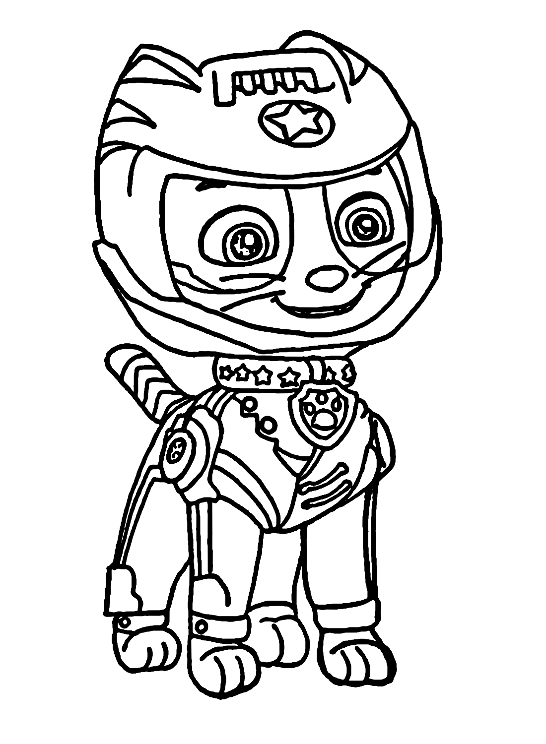 188+ Mighty Paw Patrol Coloring Pages Printable 109