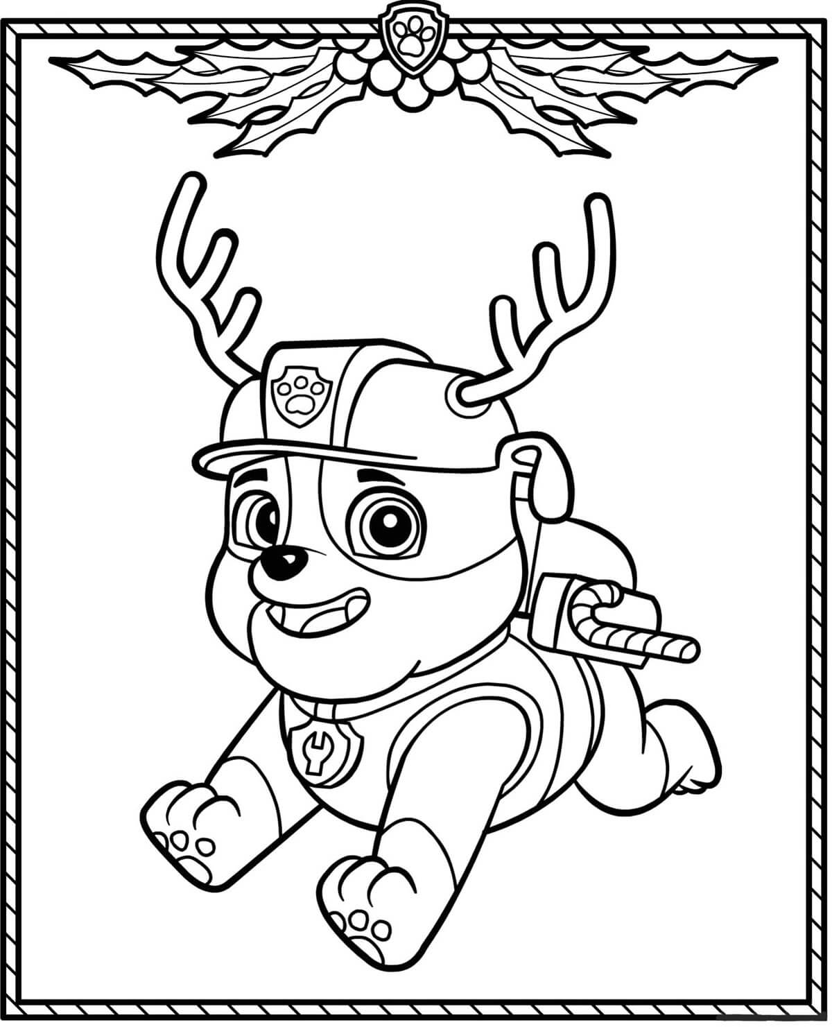 188+ Mighty Paw Patrol Coloring Pages Printable 111