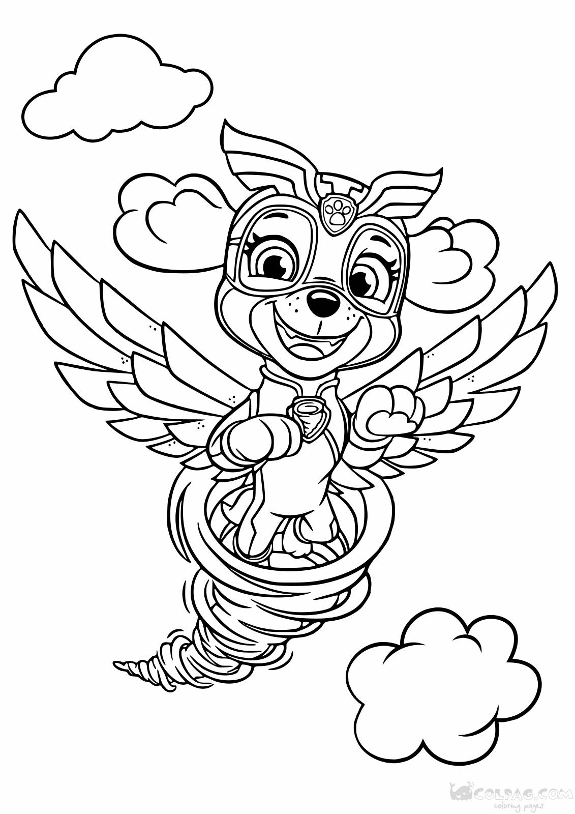 188+ Mighty Paw Patrol Coloring Pages Printable 12