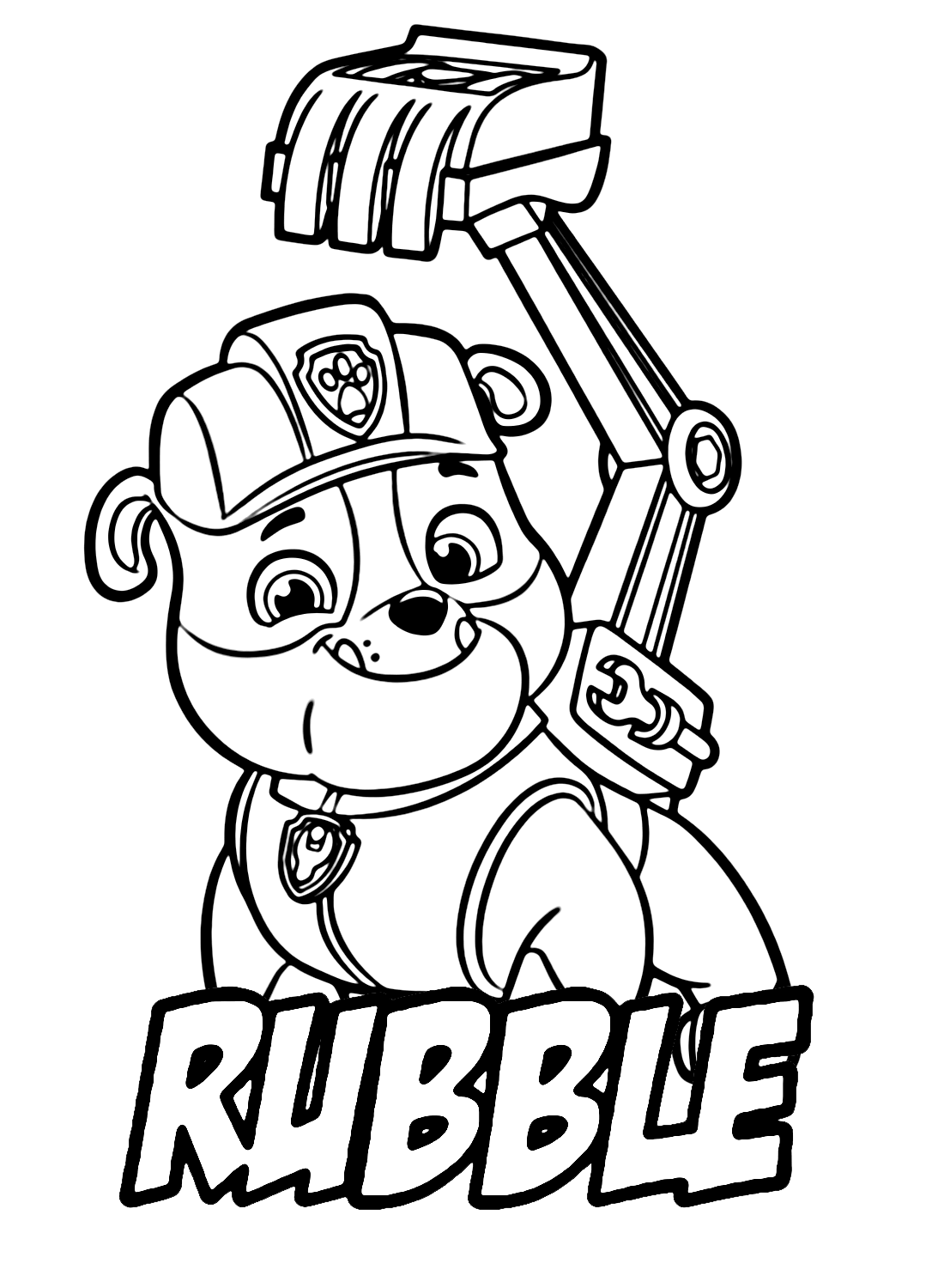 188+ Mighty Paw Patrol Coloring Pages Printable 130