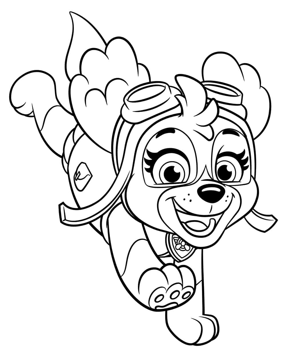 188+ Mighty Paw Patrol Coloring Pages Printable 131