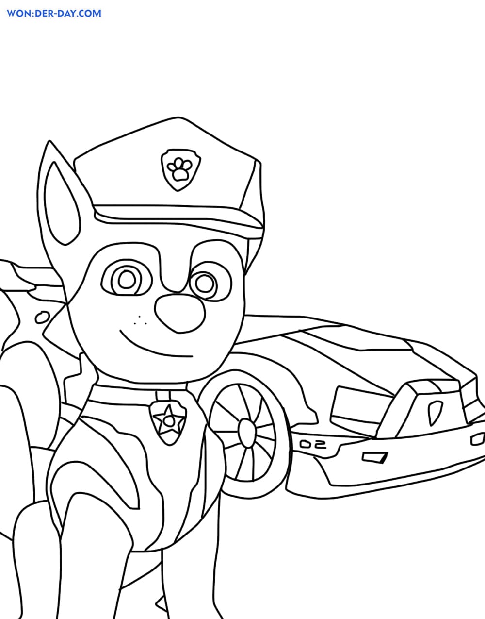 188+ Mighty Paw Patrol Coloring Pages Printable 137