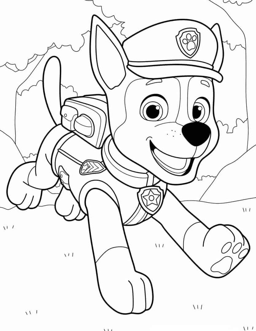 188+ Mighty Paw Patrol Coloring Pages Printable 14