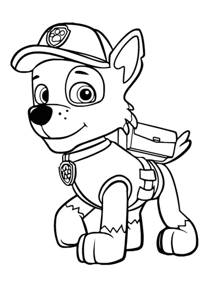 188+ Mighty Paw Patrol Coloring Pages Printable 142