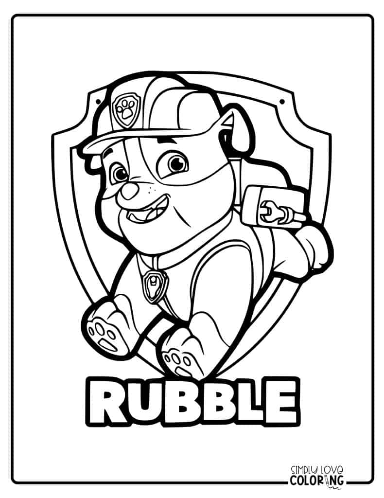 188+ Mighty Paw Patrol Coloring Pages Printable 143