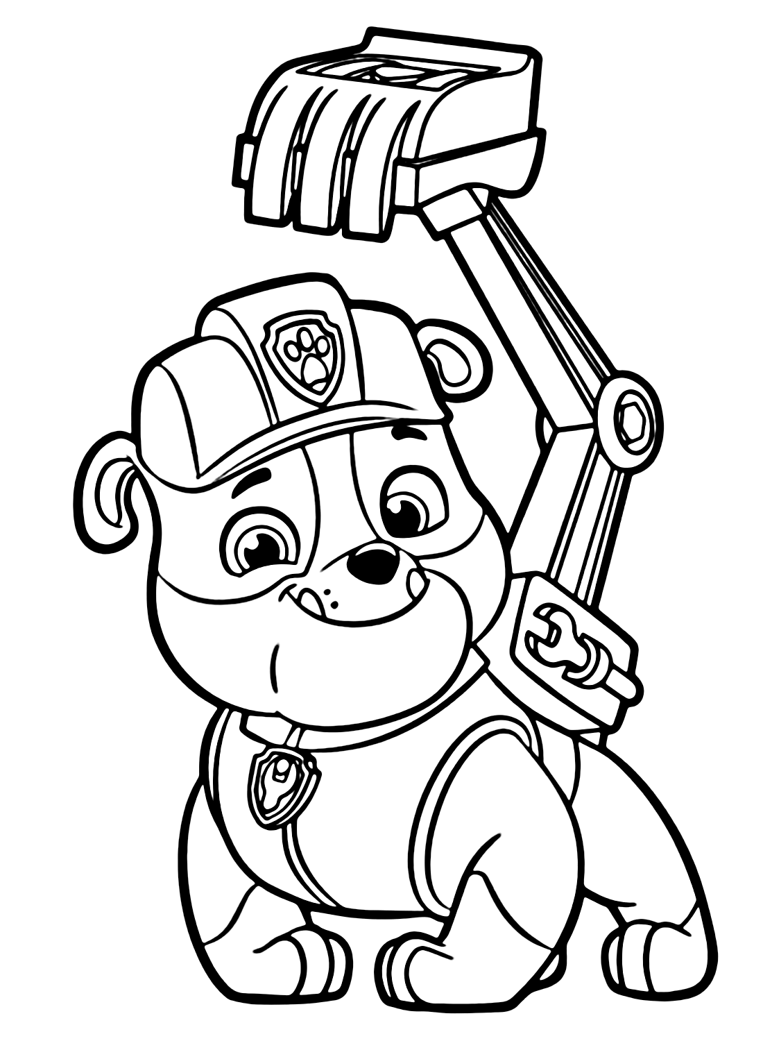 188+ Mighty Paw Patrol Coloring Pages Printable 153