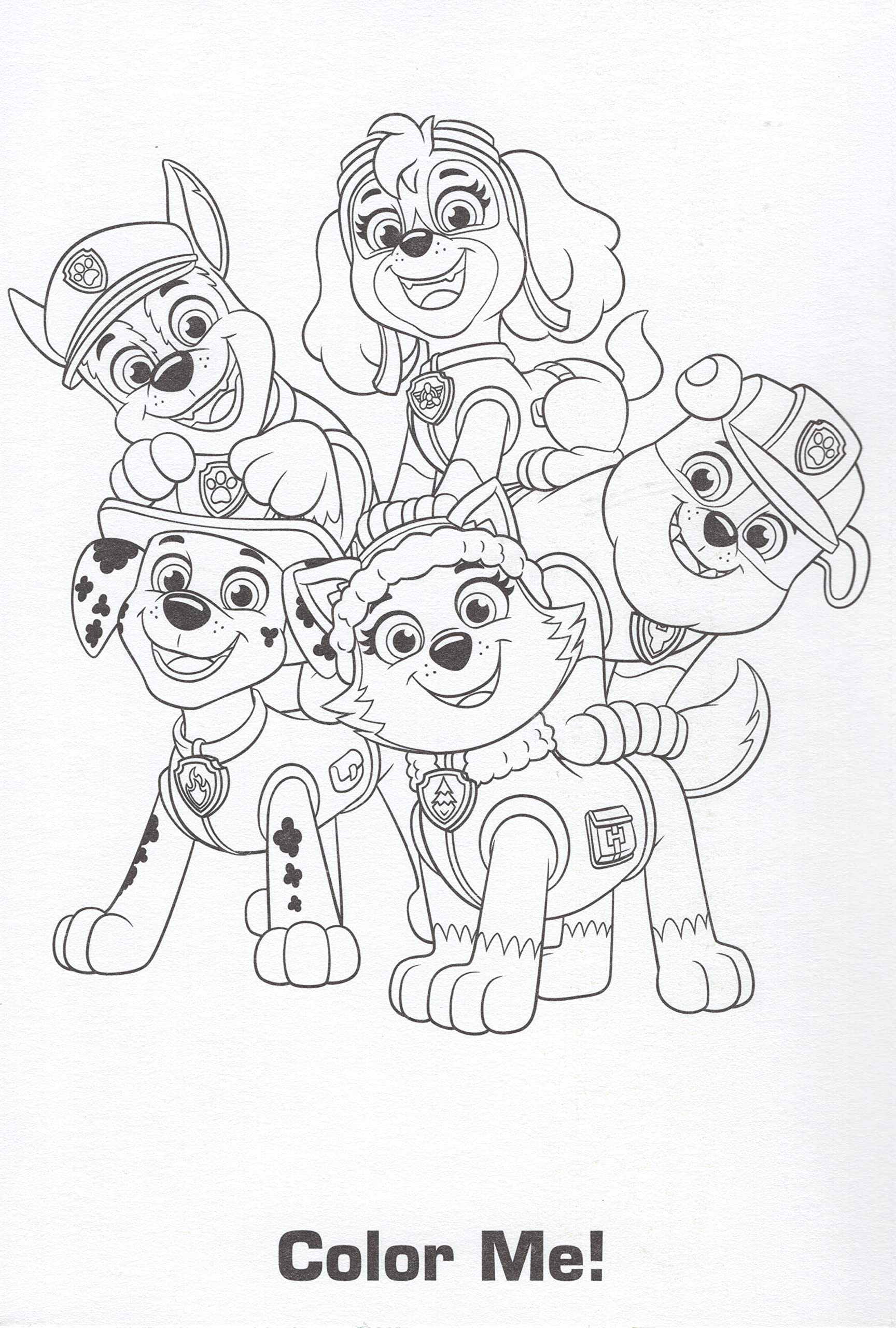 188+ Mighty Paw Patrol Coloring Pages Printable 155