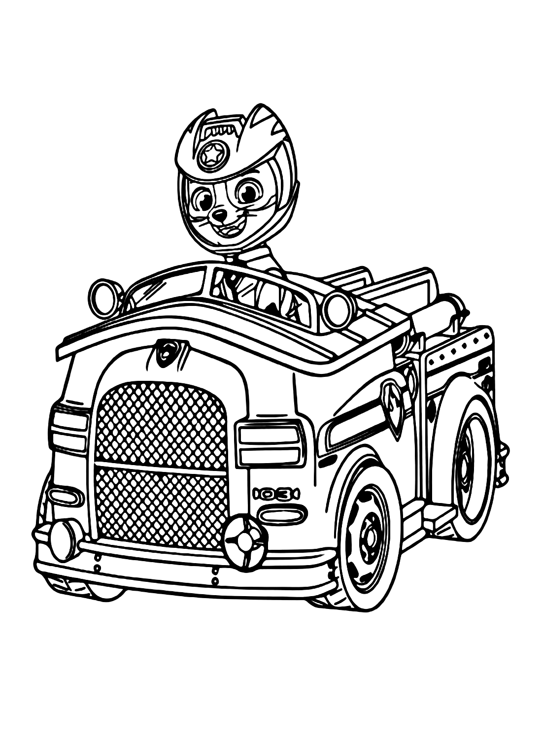 188+ Mighty Paw Patrol Coloring Pages Printable 156