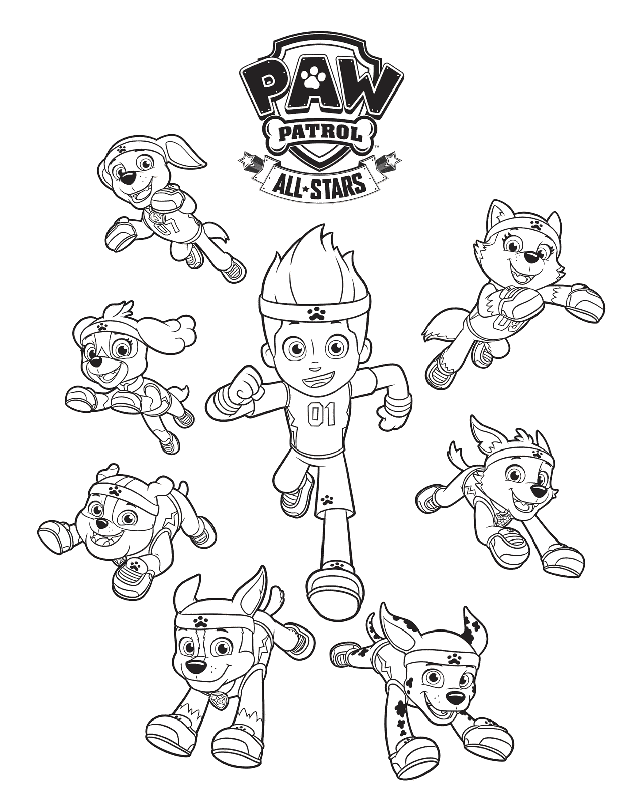 188+ Mighty Paw Patrol Coloring Pages Printable 16