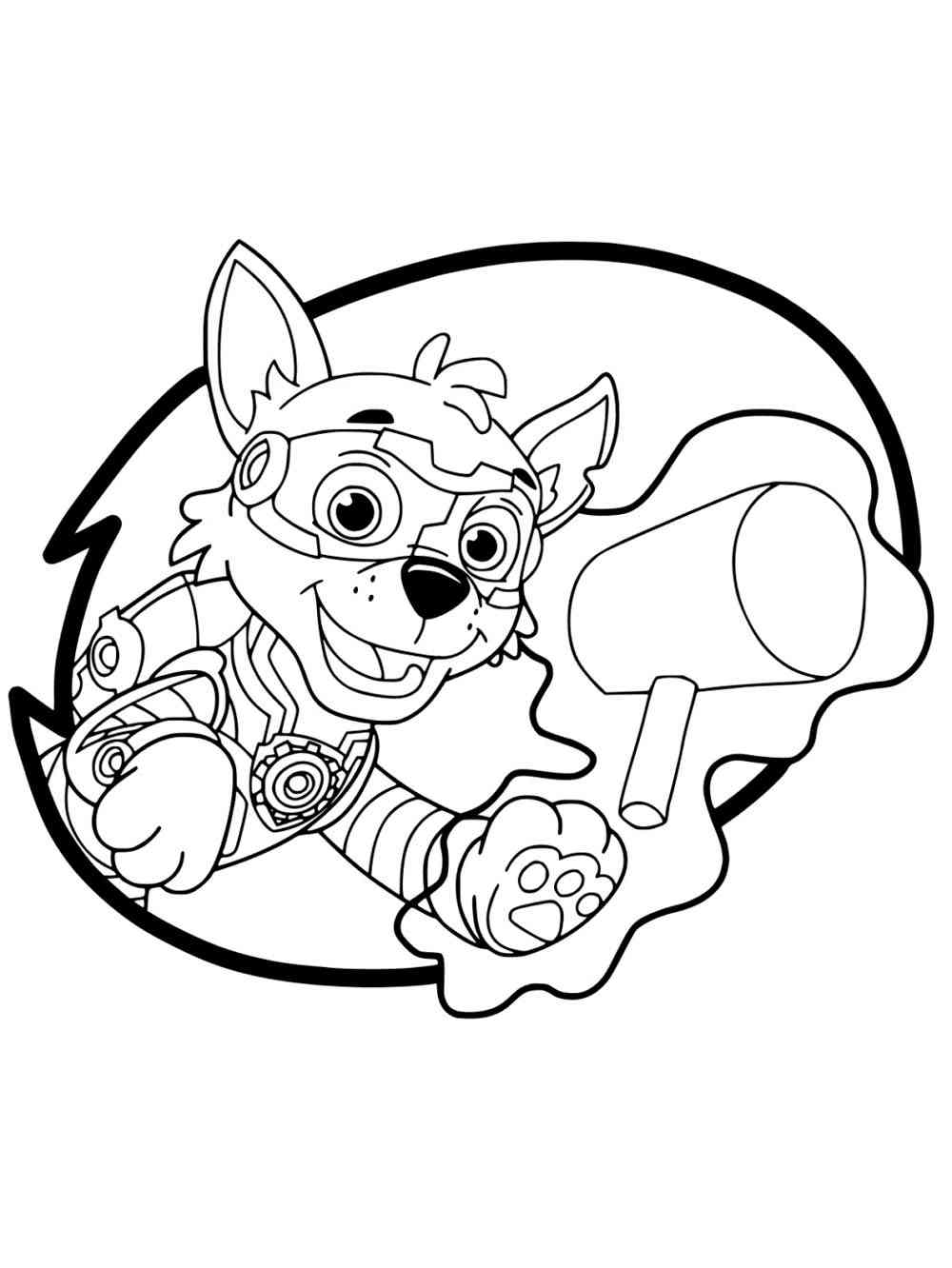 188+ Mighty Paw Patrol Coloring Pages Printable 160