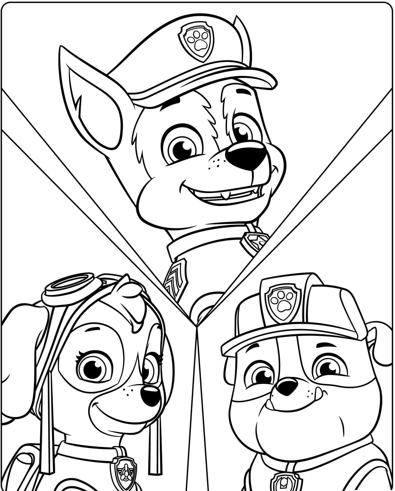 188+ Mighty Paw Patrol Coloring Pages Printable 162