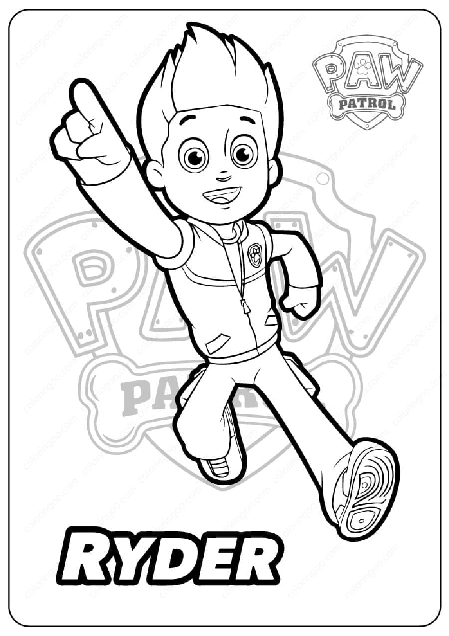 188+ Mighty Paw Patrol Coloring Pages Printable 164