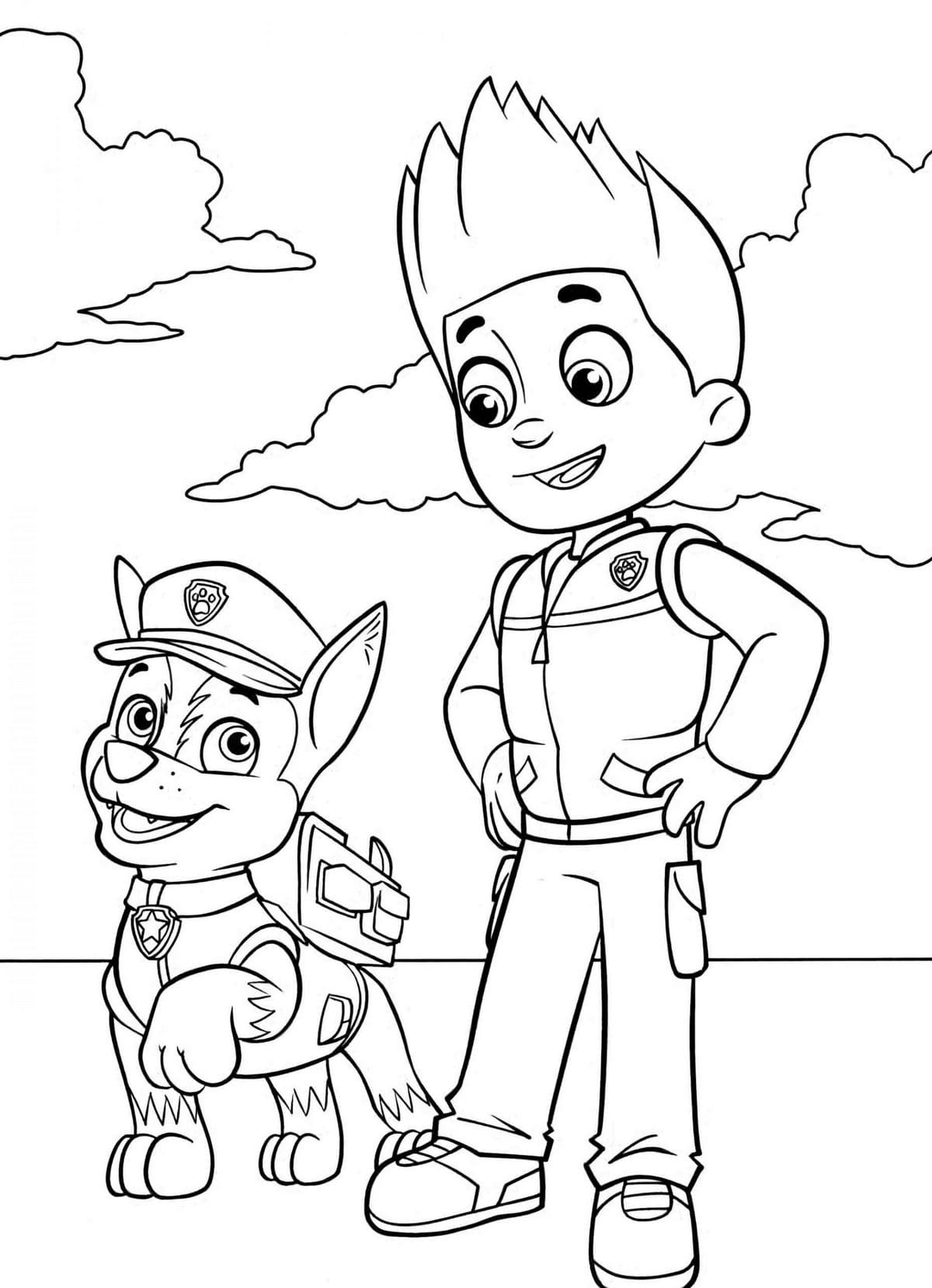 188+ Mighty Paw Patrol Coloring Pages Printable 167