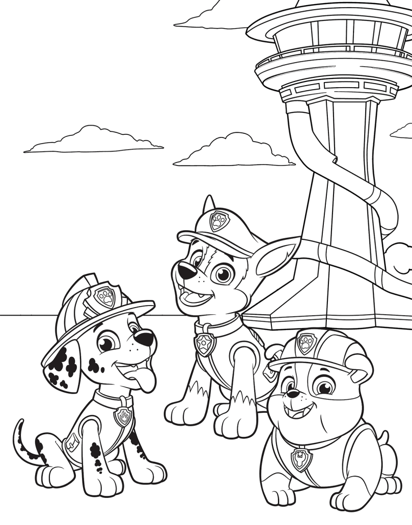 188+ Mighty Paw Patrol Coloring Pages Printable 17