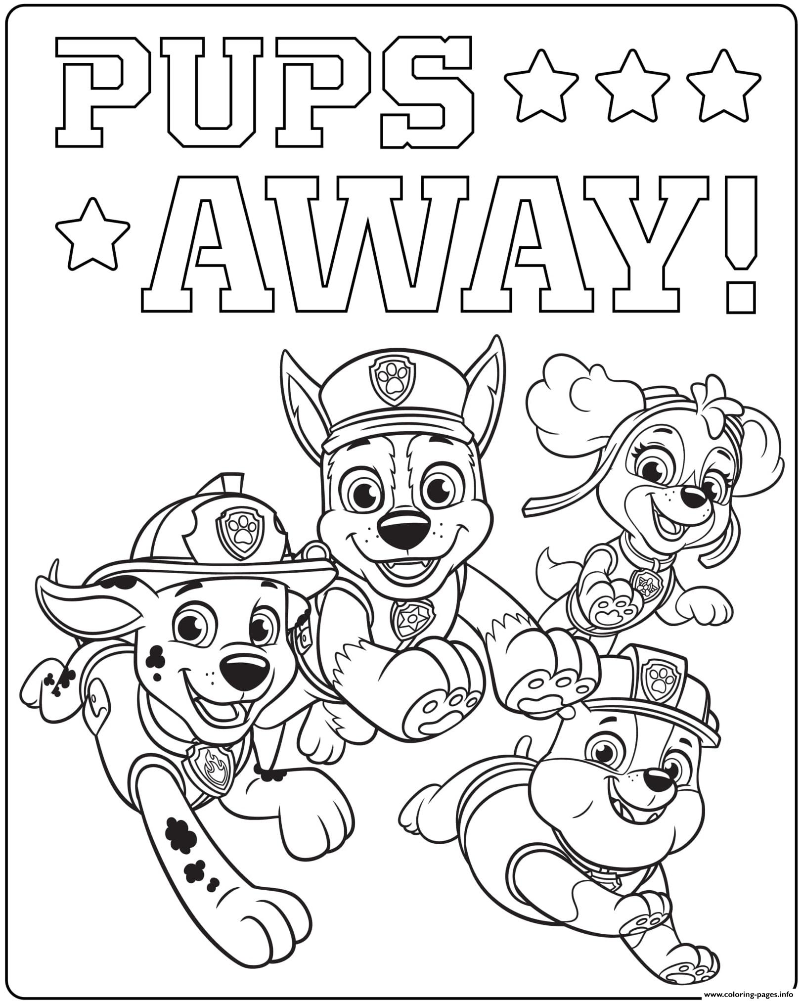 188+ Mighty Paw Patrol Coloring Pages Printable 176