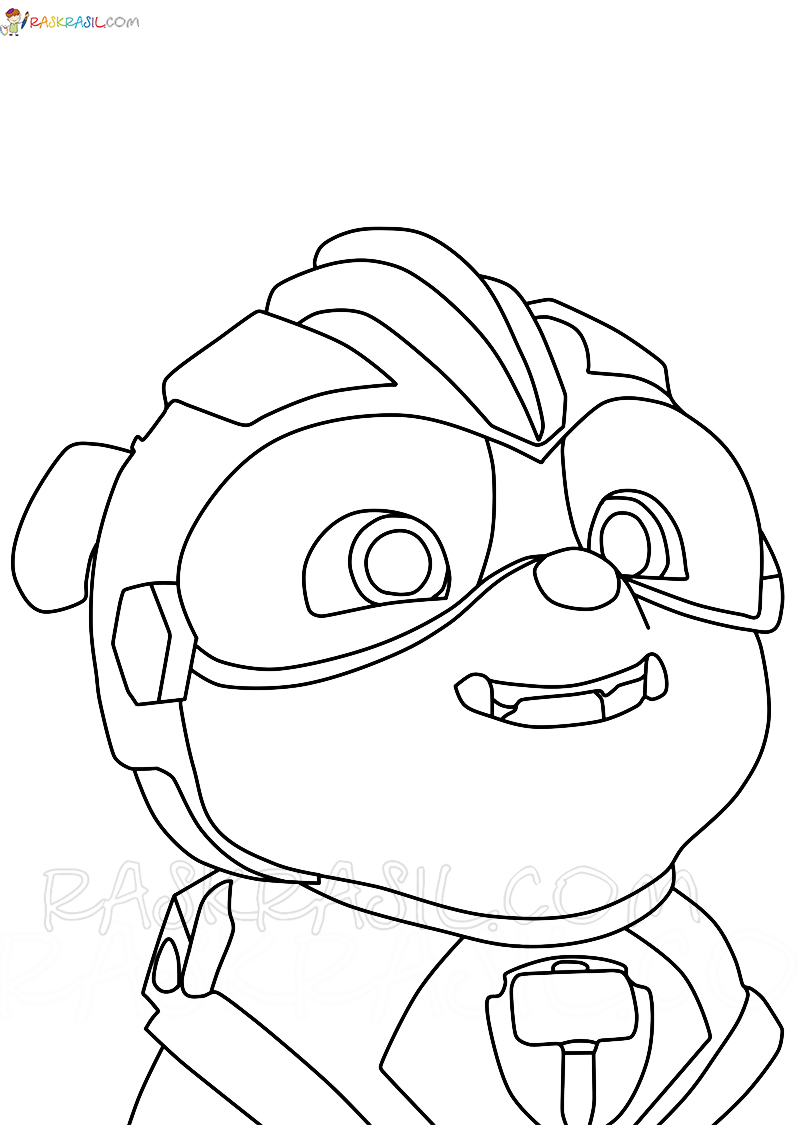 188+ Mighty Paw Patrol Coloring Pages Printable 181