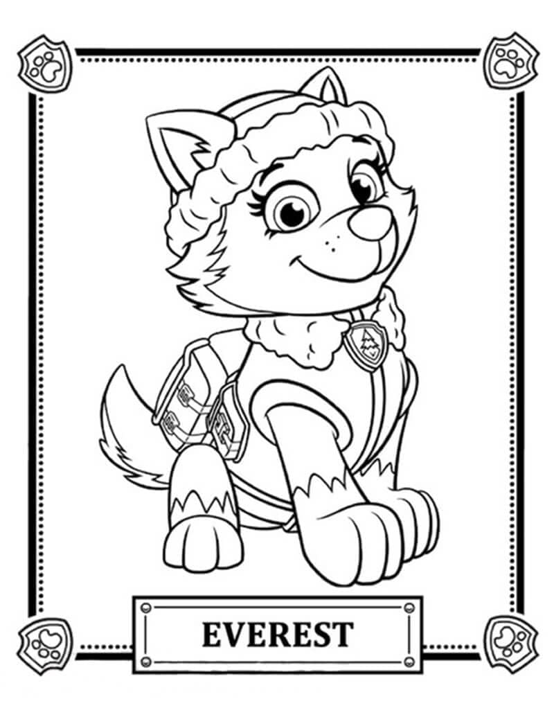 188+ Mighty Paw Patrol Coloring Pages Printable 182