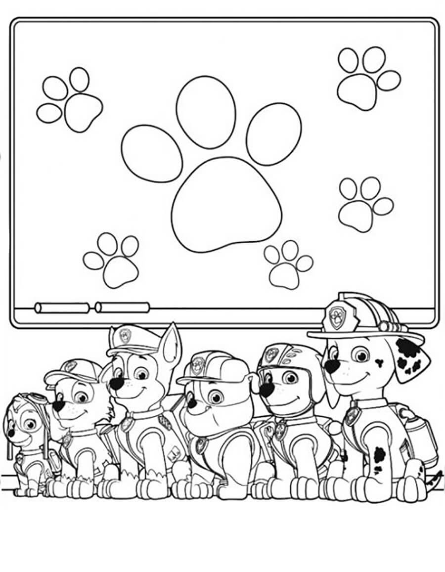 188+ Mighty Paw Patrol Coloring Pages Printable 183