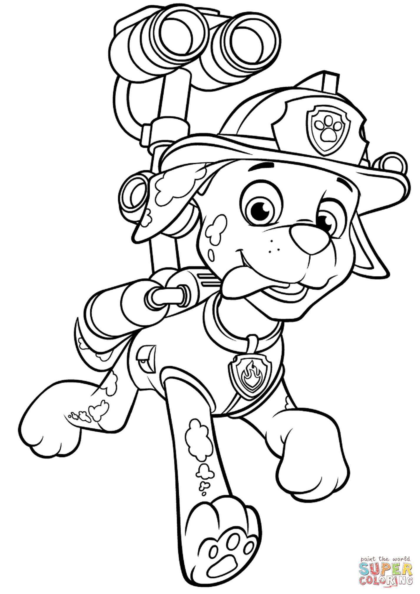 188+ Mighty Paw Patrol Coloring Pages Printable 23