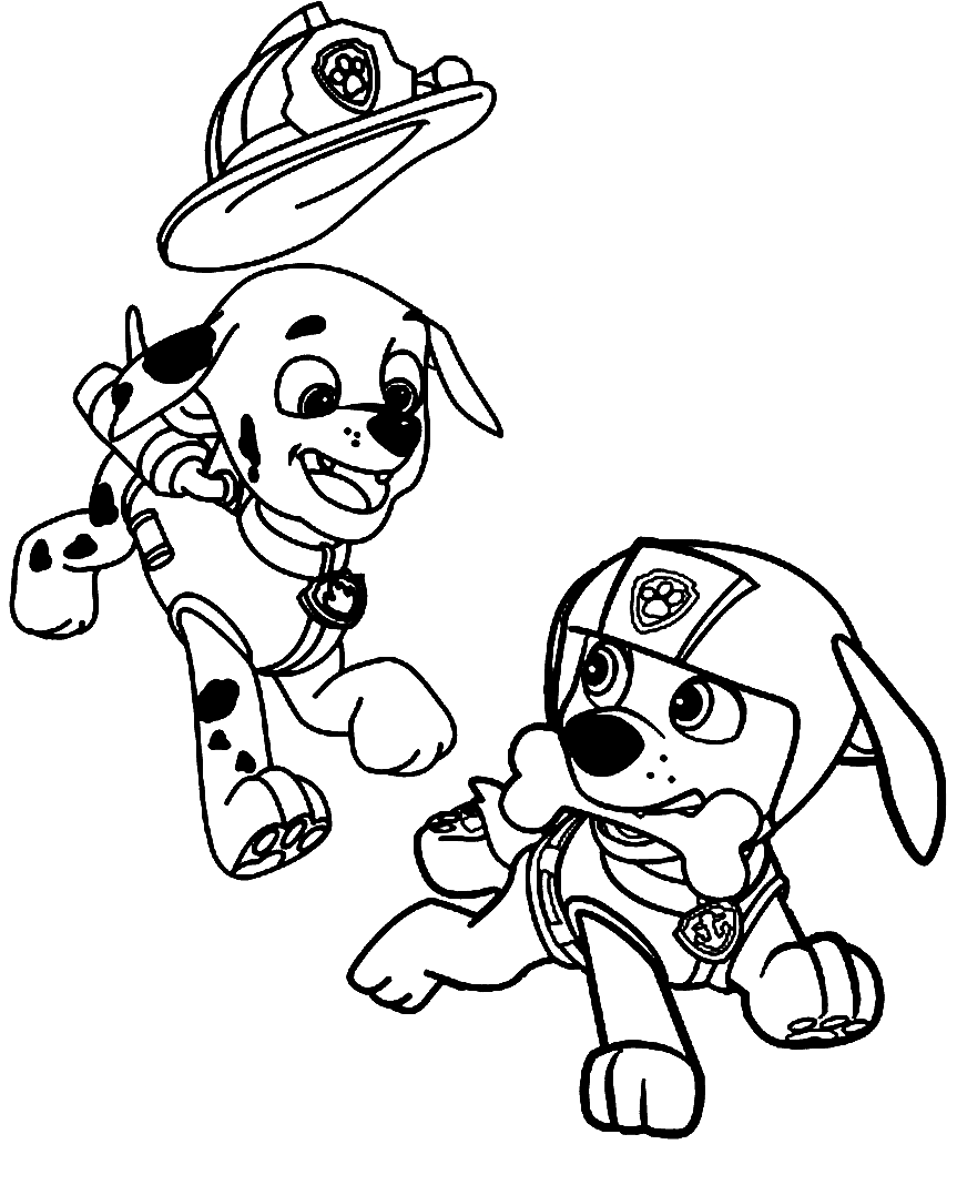 188+ Mighty Paw Patrol Coloring Pages Printable 28