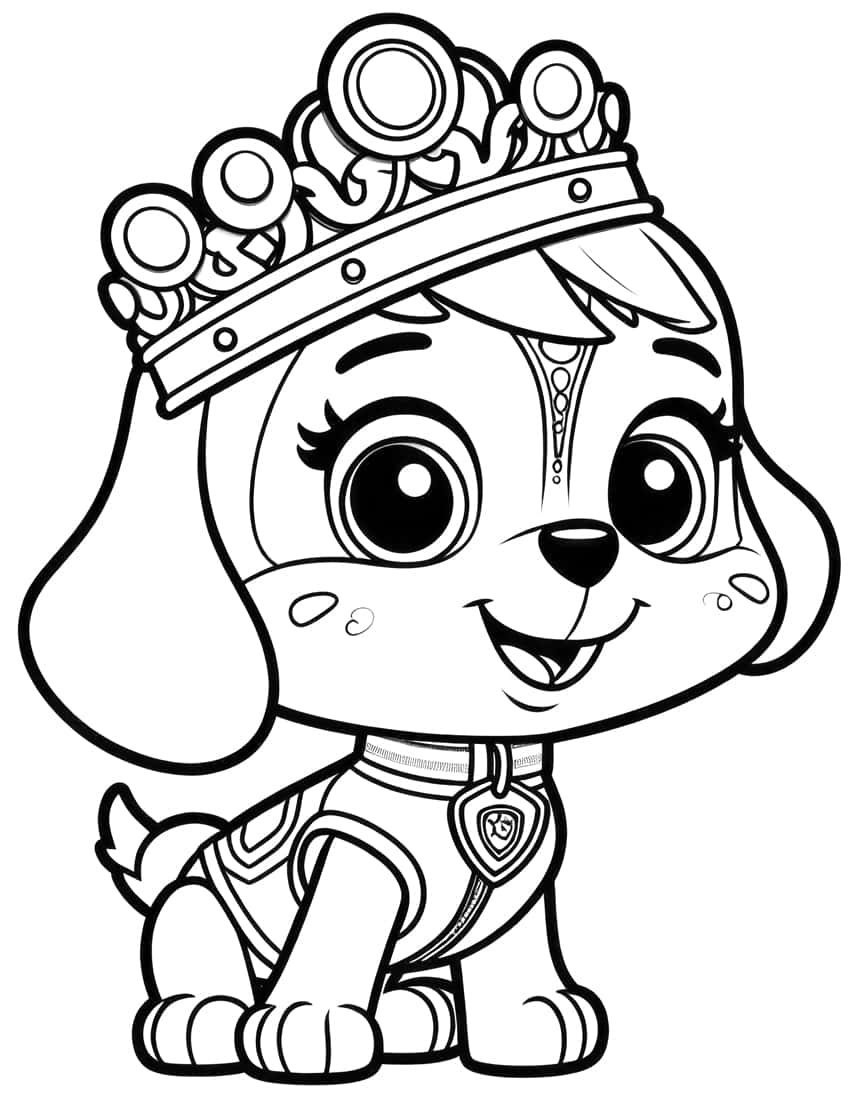 188+ Mighty Paw Patrol Coloring Pages Printable 34