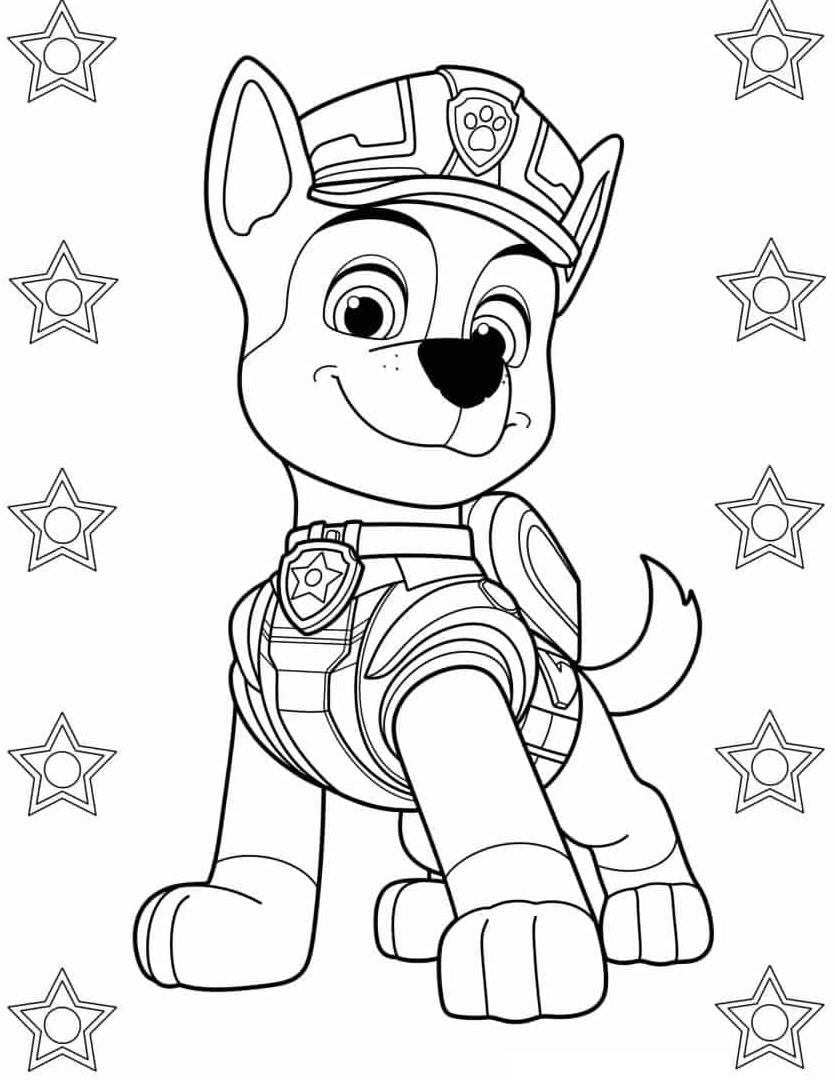 188+ Mighty Paw Patrol Coloring Pages Printable 45