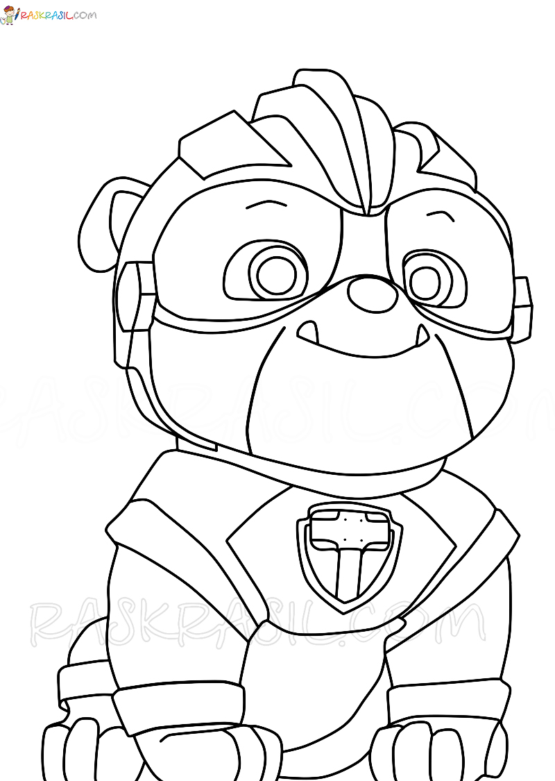 188+ Mighty Paw Patrol Coloring Pages Printable 51