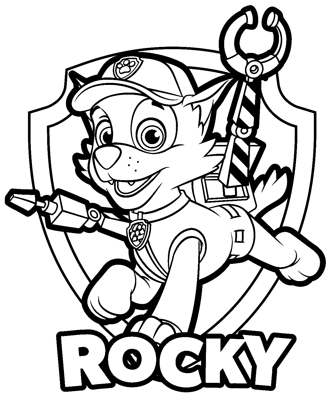 188+ Mighty Paw Patrol Coloring Pages Printable 57