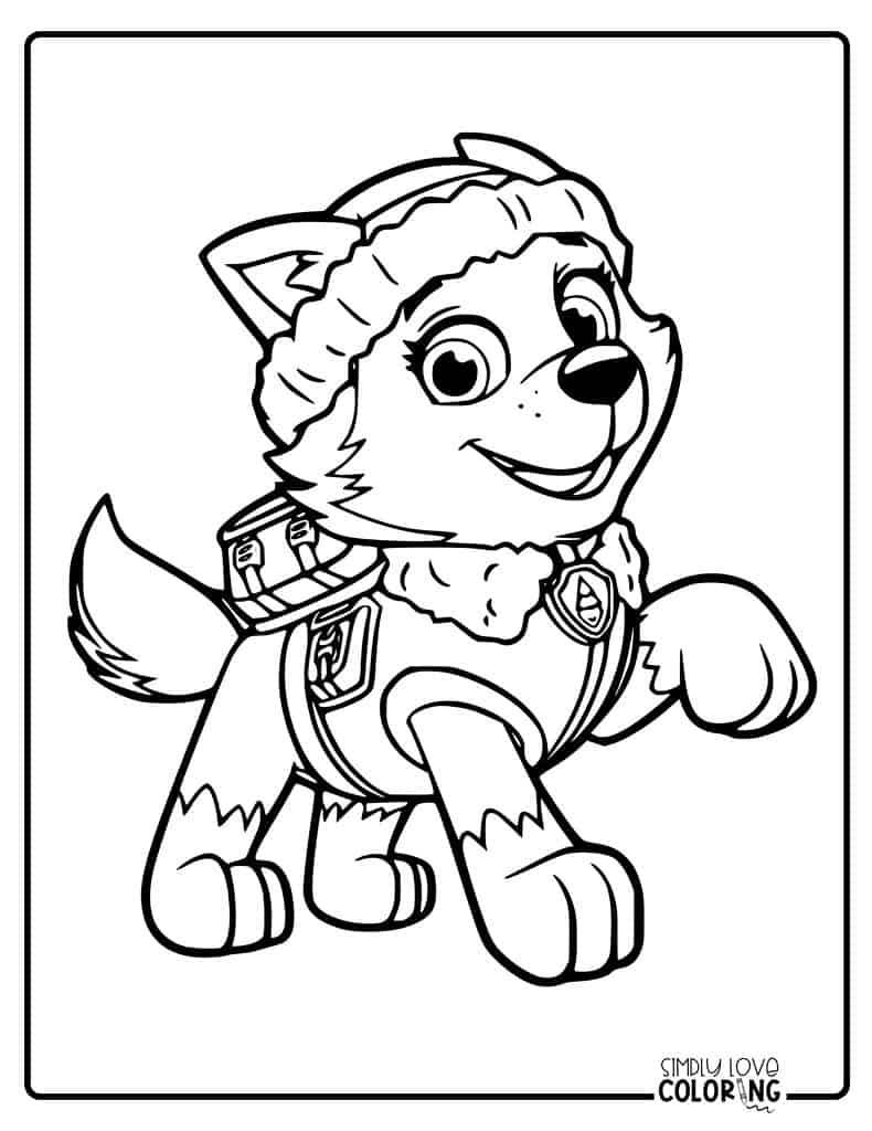 188+ Mighty Paw Patrol Coloring Pages Printable 59