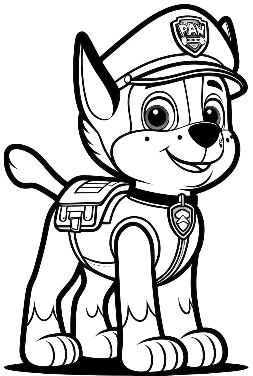 188+ Mighty Paw Patrol Coloring Pages Printable 6