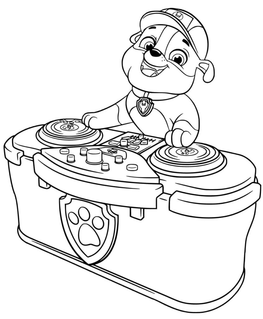 188+ Mighty Paw Patrol Coloring Pages Printable 61