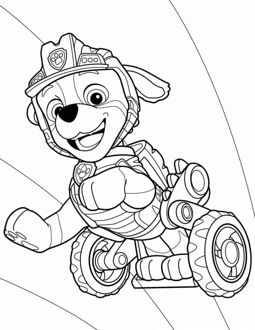 188+ Mighty Paw Patrol Coloring Pages Printable 67