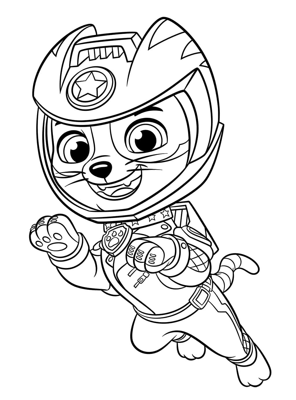 188+ Mighty Paw Patrol Coloring Pages Printable 7