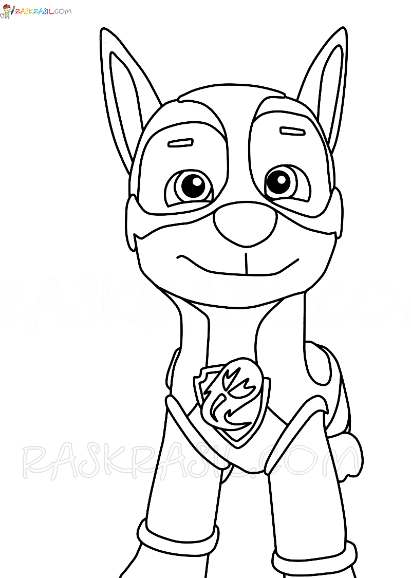 188+ Mighty Paw Patrol Coloring Pages Printable 73