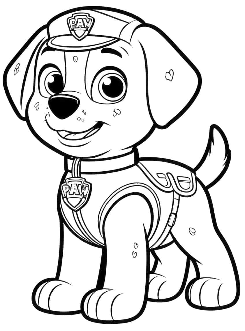 188+ Mighty Paw Patrol Coloring Pages Printable 76