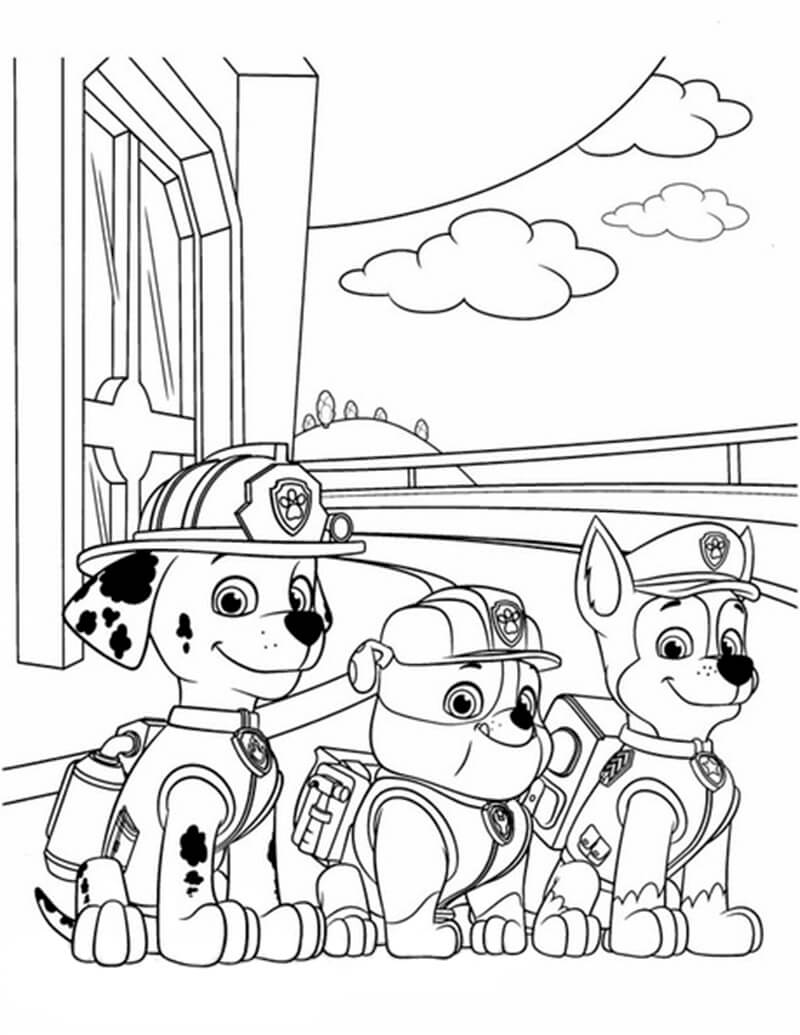 188+ Mighty Paw Patrol Coloring Pages Printable 79