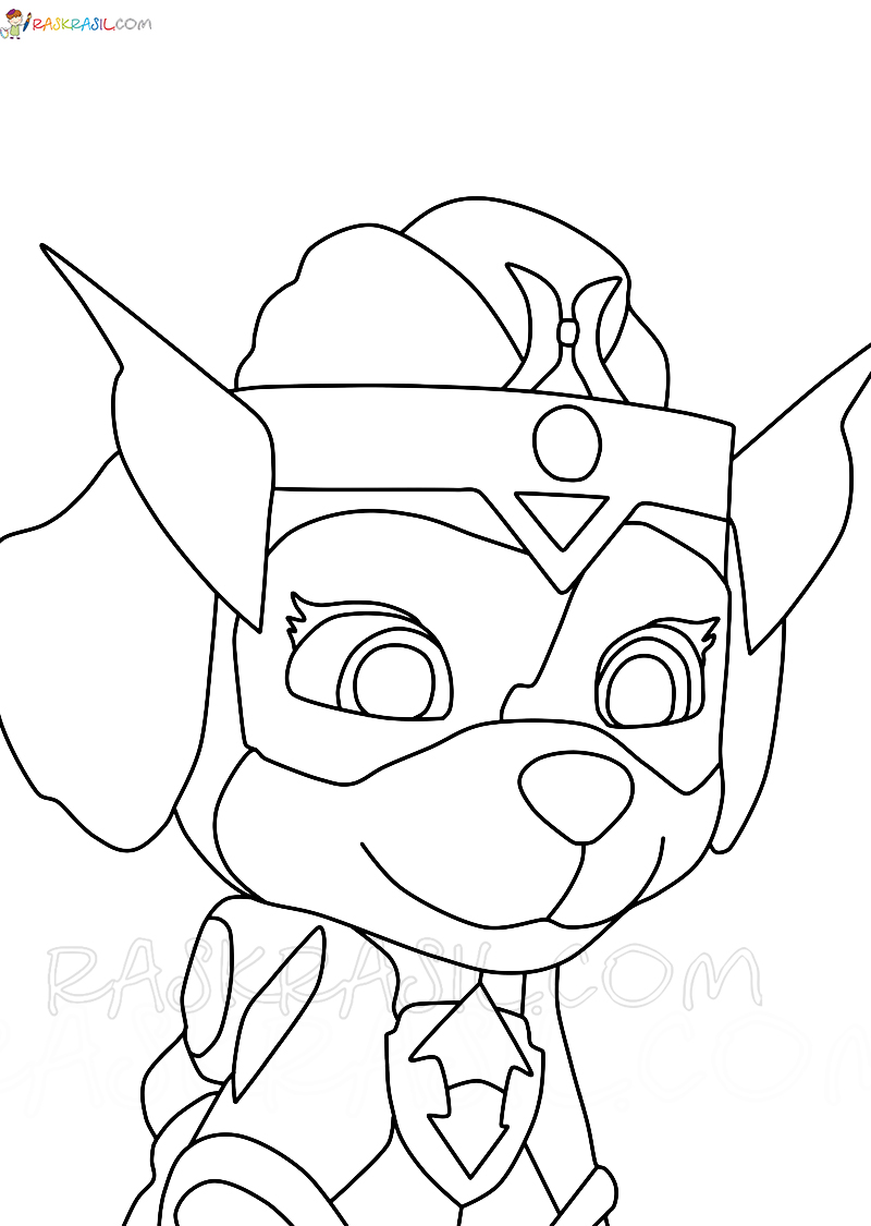 188+ Mighty Paw Patrol Coloring Pages Printable 81