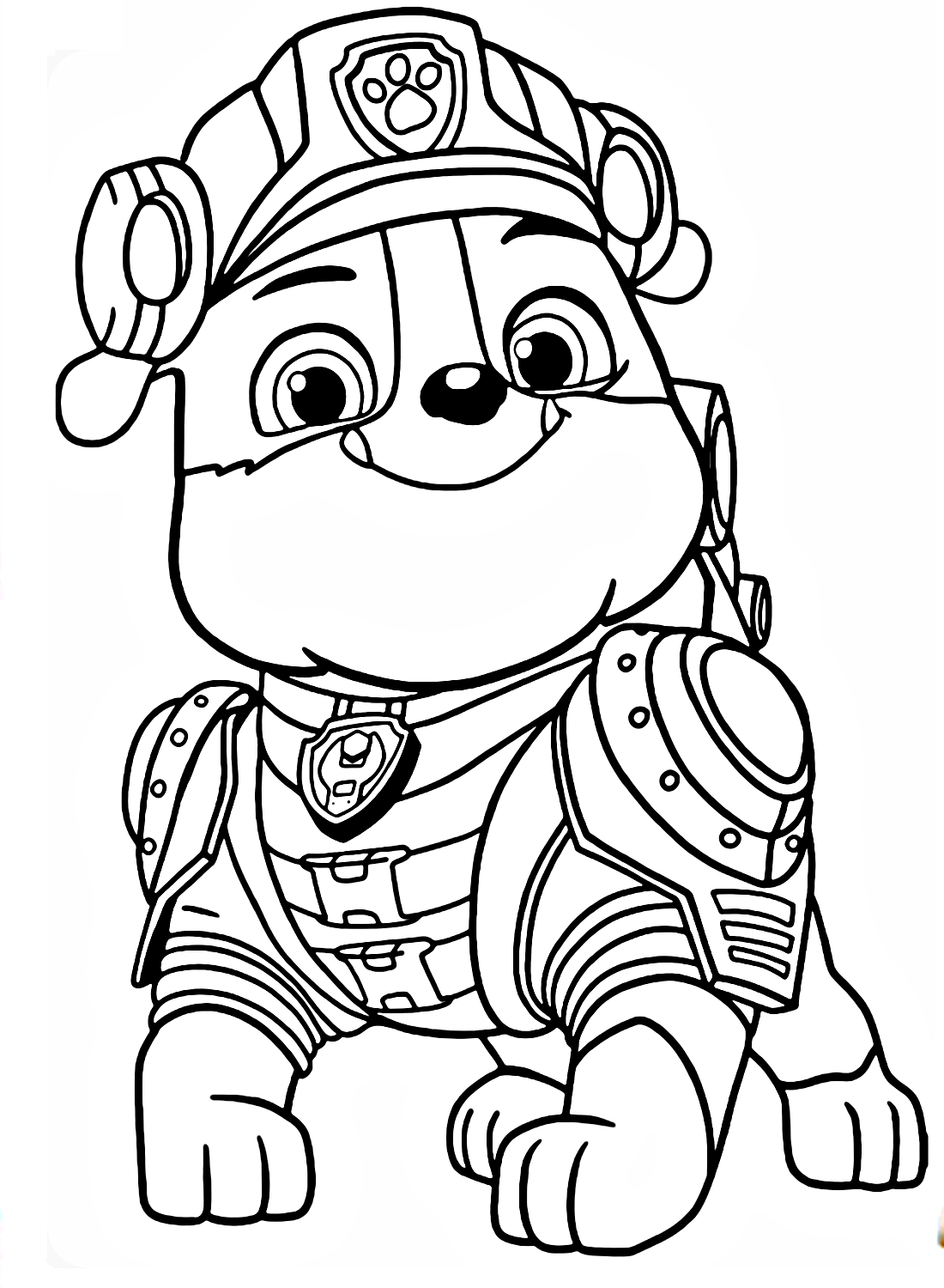 188+ Mighty Paw Patrol Coloring Pages Printable 83