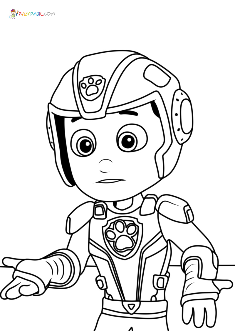 188+ Mighty Paw Patrol Coloring Pages Printable 89