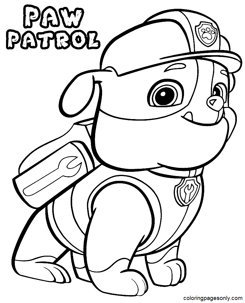 188+ Mighty Paw Patrol Coloring Pages Printable 90