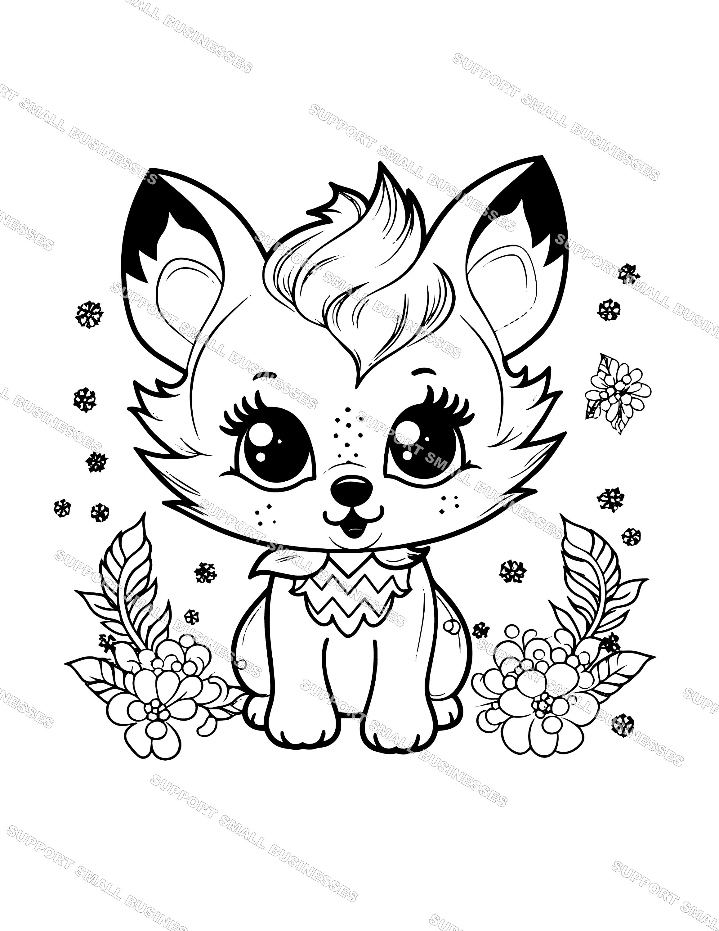 190+ Fox Coloring Pages Printable 105