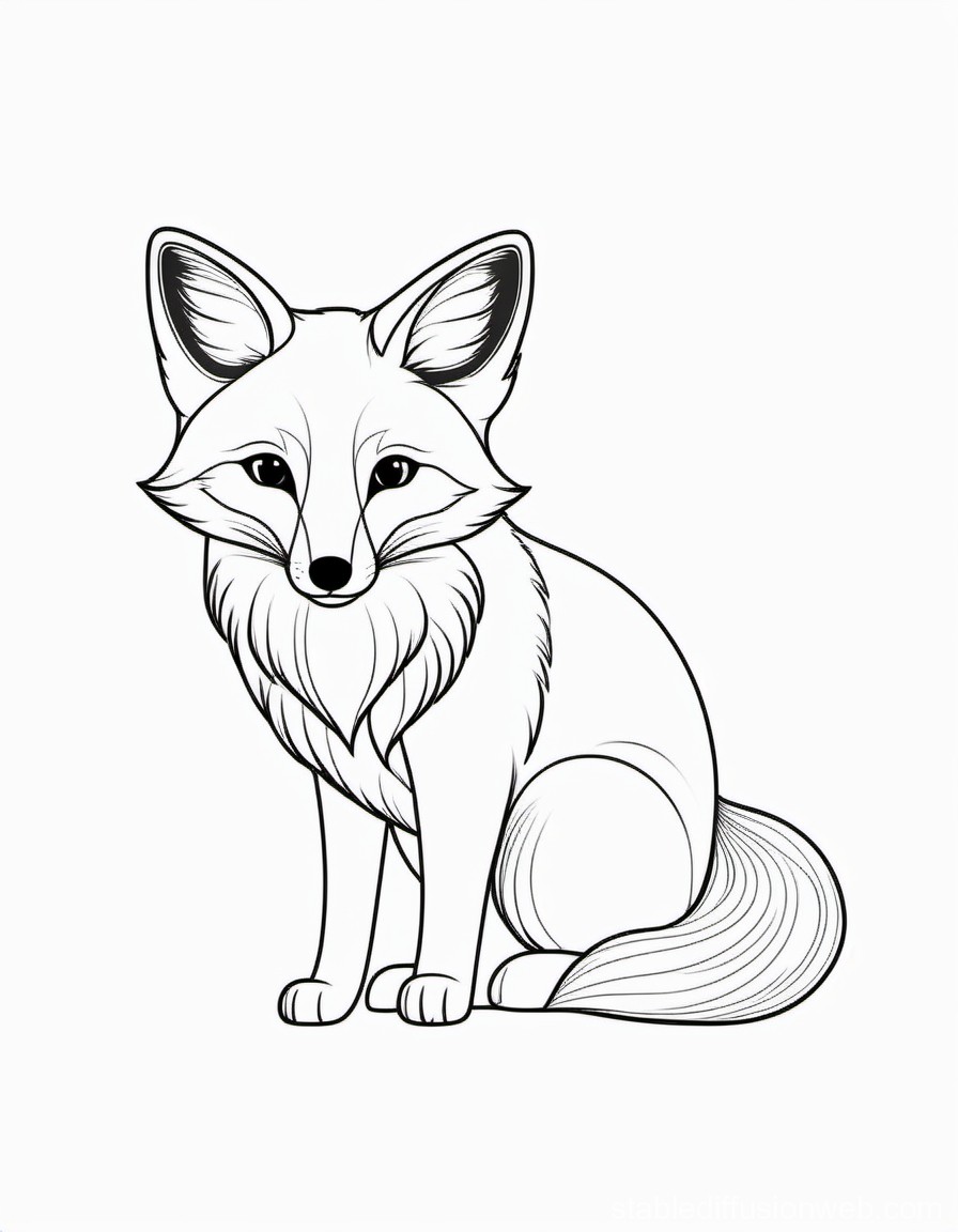 190+ Fox Coloring Pages Printable 106