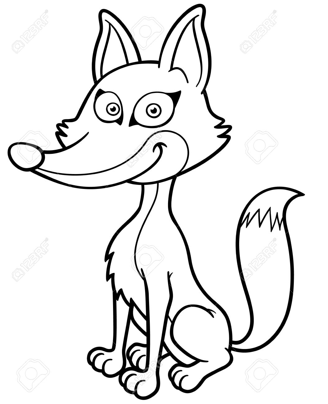 190+ Fox Coloring Pages Printable 119