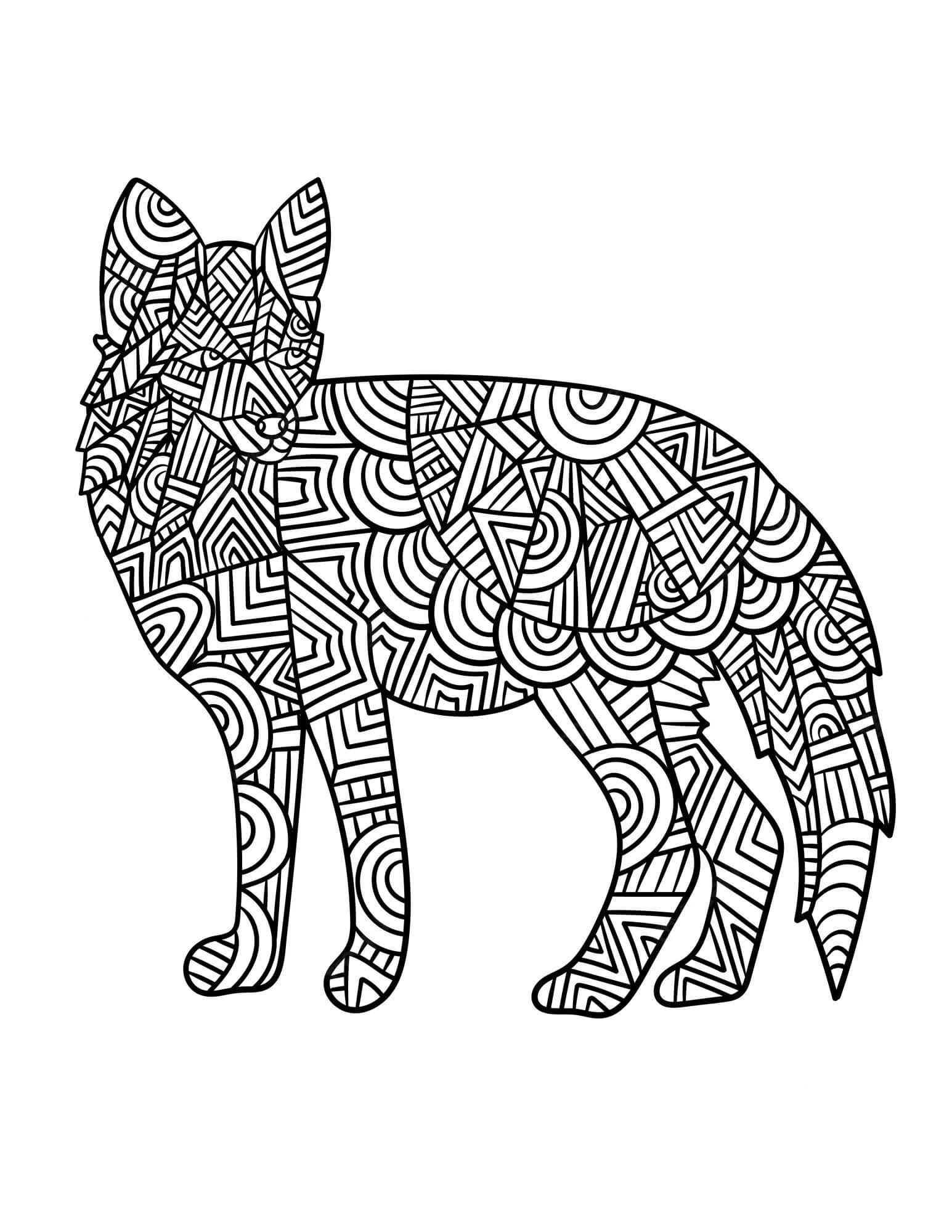 190+ Fox Coloring Pages Printable 120